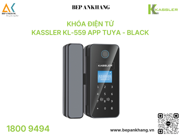 Khóa điện tử Kassler KL-559 App Tuya - Black 